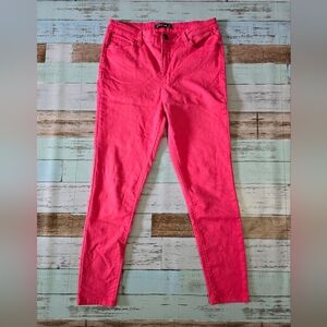 Design Lab Lord & Taylor Hot Pink Skinny Pants